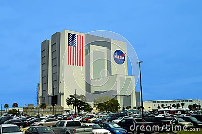 NASA Vehicle Assembly Building at Kennedy Space Center Editorial Stock Photo