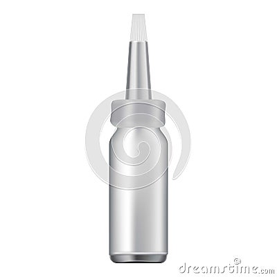 Nasal drops icon, realistic style Vector Illustration