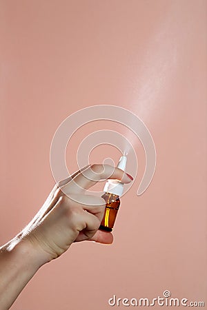 Nasal Spray Stock Photo