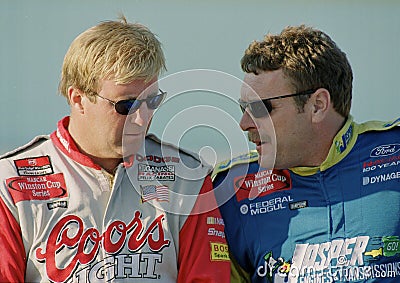 NASCAR Drivers Sterling Marlin and Robert Pressley Editorial Stock Photo