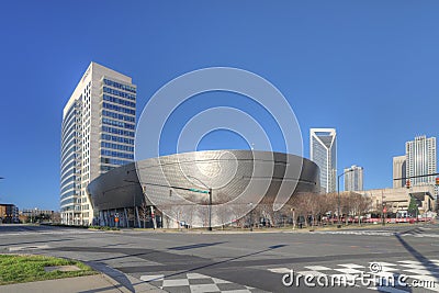 Nascar Hall of Fame building in Charlotte, North Carolina Editorial Stock Photo