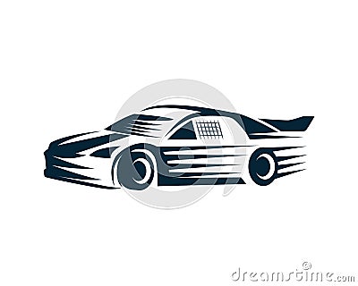 Nascar the Racing Car Illustration Vector Illustration