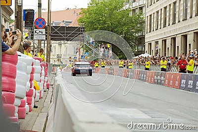 NASCAR at Verva Street Racing 2011 (back view) Editorial Stock Photo