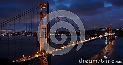 Nascer do sol de golden gate bridge video estoque Nascer do sol de golden gate bridge video estoque