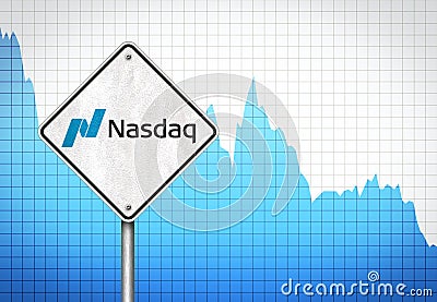 Nasdaq Stock Market exchange Editorial Stock Photo