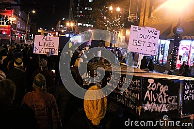 Nashville - Police Brutality Protest carry coffins Editorial Stock Photo