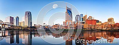 Nashville Skyline in the morning Stock Photo