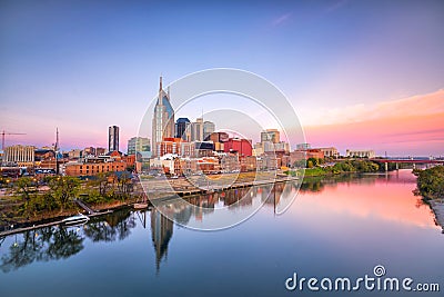 Nashville, Tennessee downtown skyline Stock Photo