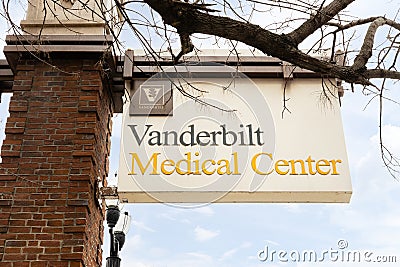 Vanderbilt University Medical Center in Nashville, TN. Editorial Stock Photo