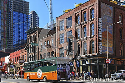 Dierks Bentley`s Whiskey Row on Broadway Street, Nashville Editorial Stock Photo