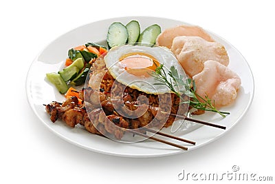 Nasi goreng , indonesian fried rice Stock Photo