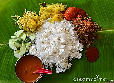 Nasi kandar Editorial Stock Photo