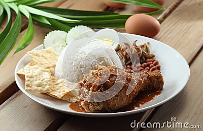 Nasi Lemak Stock Photo