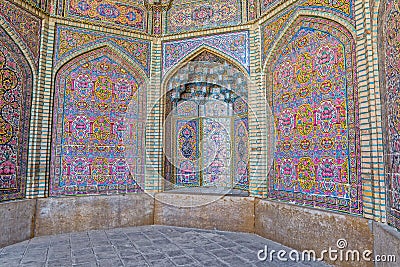 Nasir al-Mulk Mosque decoration Stock Photo