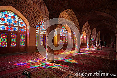 Nasir al-Mulk mosque Stock Photo