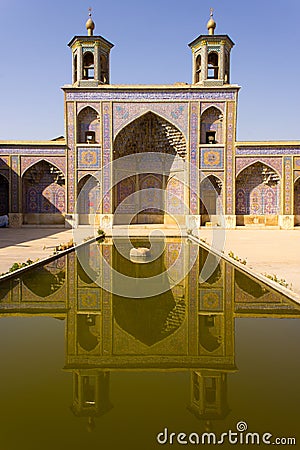 Nasir al-Mulk Mosque in Shiraz, Iran Stock Photo