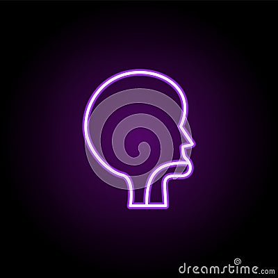 nasopharynx icon. Elements of web in neon style icons. Simple icon for websites, web design, mobile app, info graphics Stock Photo