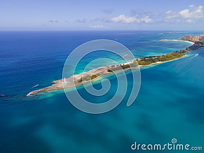 Nassau Harbour Lighthouse, Bahamas Stock Photo