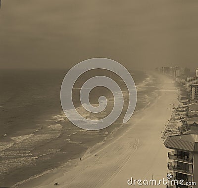 Panama City Beach Nasty Beach Night Stock Photo