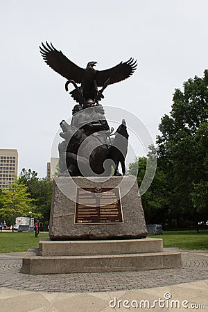 The National Aboriginal Veterans Monument Editorial Stock Photo