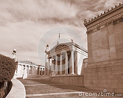 The national academy, Athens Greece Stock Photo