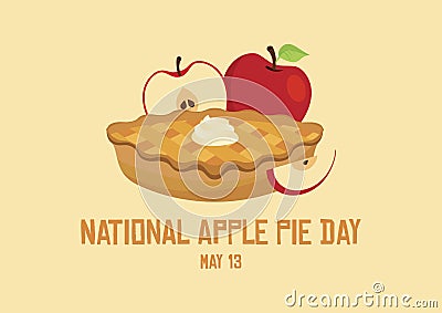 National Apple Pie Day vector Vector Illustration