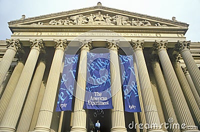 National Archives, home of the Constitution, Washington, DC Editorial Stock Photo