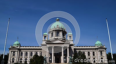 National Assembly of Serbia Parliament, Belgrade Editorial Stock Photo