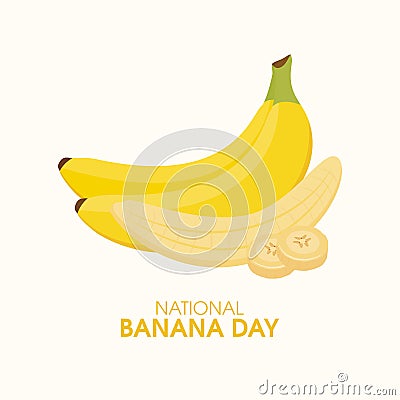 National Banana Day vector Vector Illustration