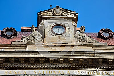 National Bank of Romania Banca Nationala a Romaniei Editorial Stock Photo