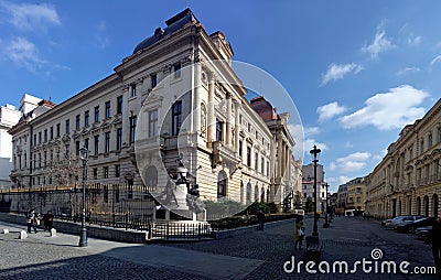 National bank of Romania (Bucharest) Editorial Stock Photo