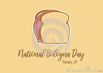 National Bologna Day vector Vector Illustration