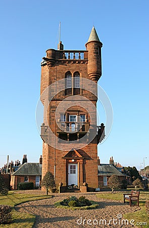 National Burns Memorial Tower Stock Photo