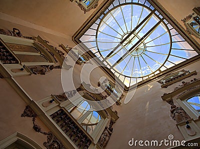 National Ceramics Museum, Valencia, Entry Foyer and Atrium Editorial Stock Photo