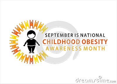 National Childhood Obesity Awareness month Stock Photo