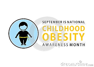 National Childhood Obesity Awareness month Stock Photo