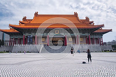 National concert hall Zhongzheng memorial park Taipei Editorial Stock Photo