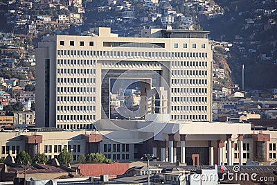 National Congress of Chile Stock Photo