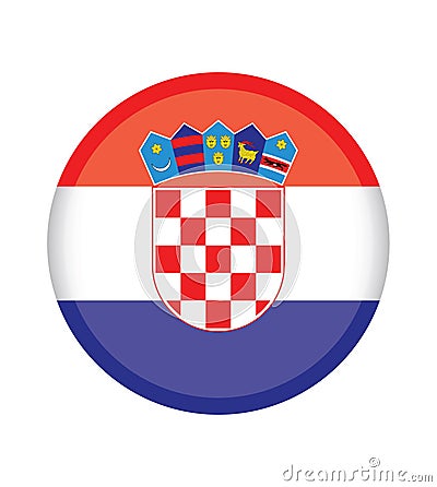 National Croatia flag, official colors and proportion correctly. National Croatia flag. Vector illustration. EPS10. Croatia flag v Cartoon Illustration