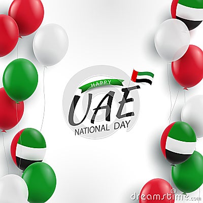National Day United Arab Emirates Vector Illustration