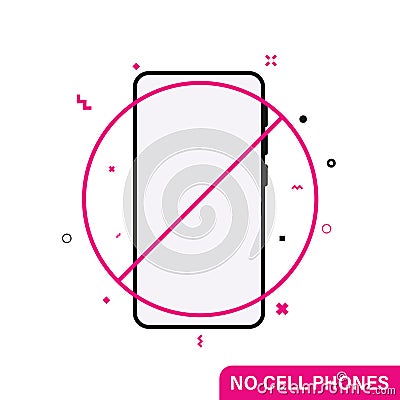 National Day of Unplugging. Turn off devices. Line flat symbol Vector Illustration