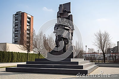 National fighters monument. Generate ai Stock Photo