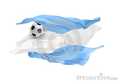 The national flag of Argentina. FIFA World Cup. Russia 2018 Stock Photo