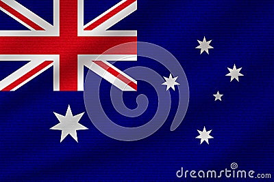 national flag of Australia Vector Illustration