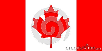 National Flag of Canada Background for editors and designers. National holiday Stock Photo