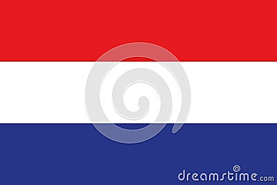 National flag of the country of the Netherlands Stock Photo