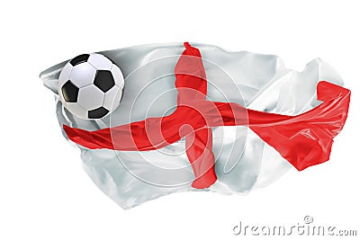The national flag of England. FIFA World Cup. Russia 2018 Stock Photo