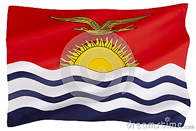 National flag and ensign of Kiribati Stock Photo