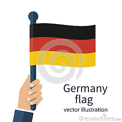 National flag of Germany Vector Illustration