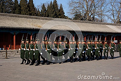 National flag guards Editorial Stock Photo